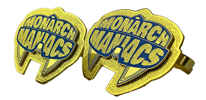 Monarch Maniacs Custom Four Ring Championship Award Big Ring Brass Knuckles